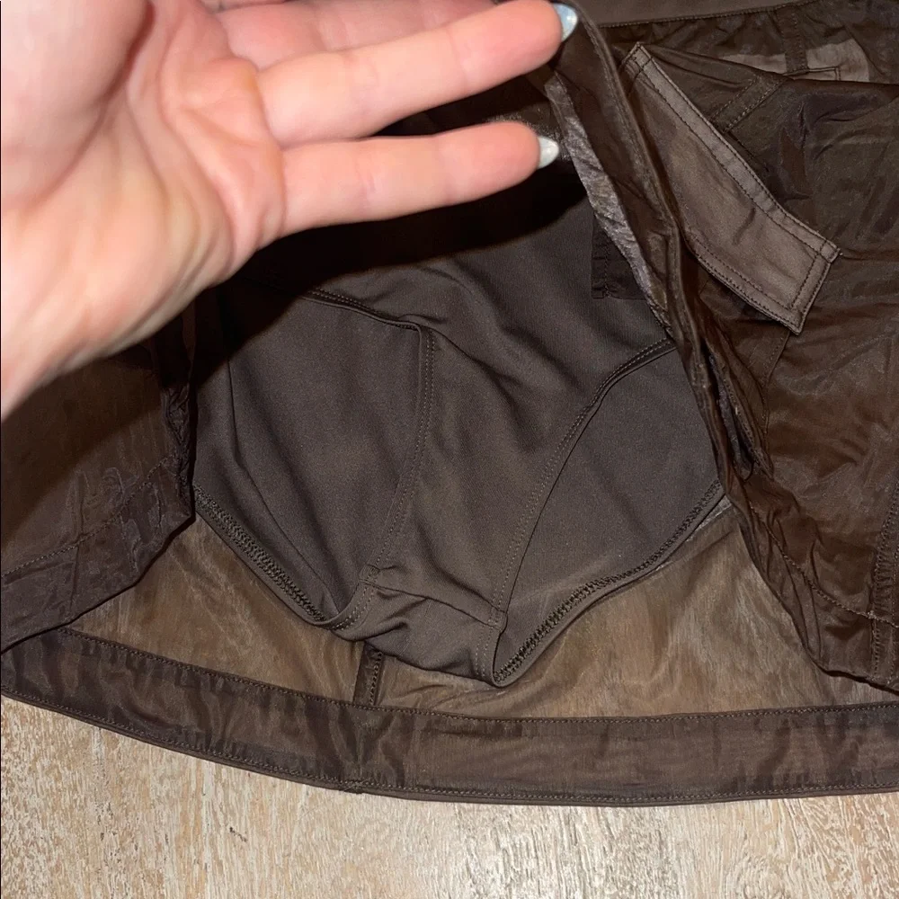Alo yoga sheer cargo skirt brown small